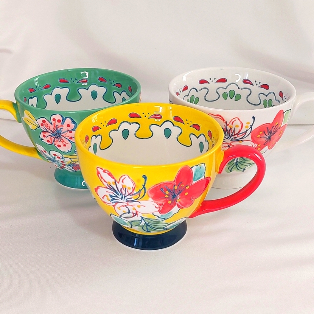 Floral Coffee Tea Cups